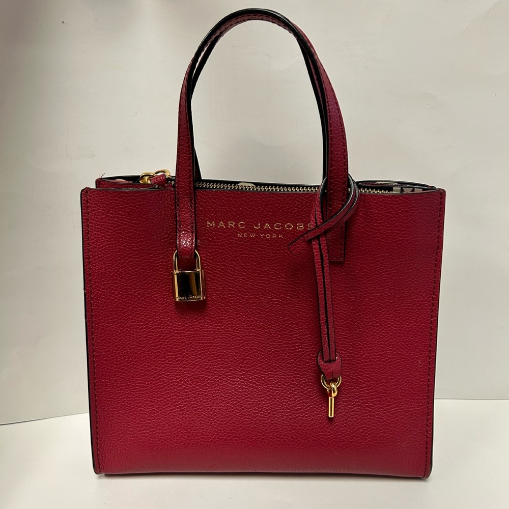 Marc Jacobs Mini Grind Coated Leather Tote